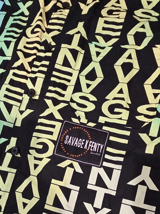 Savage X Fenty Oversized Logo Dress Size Medium - Picture 2 of 7